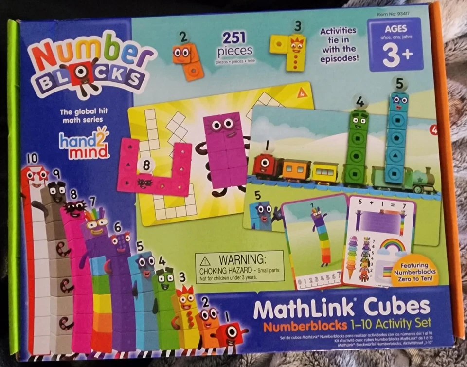 Mathlink Cubes Number blocks1-10 Activity Set, 30 Preschool Learning Activities, - Image 2 of 4