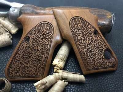 ヒロ＆ゴー・ゴー＆フレッドウッティ＆ポー・ピープ＆フォーキーマレフィセント＆アー Beretta 950 Jetfire Walnut Wood Grips with Safety Cut. Fits