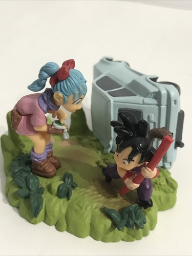 Figurine Dragon Ball Bandai Megahouse Diaporama - Goku Et Bulma - Rare