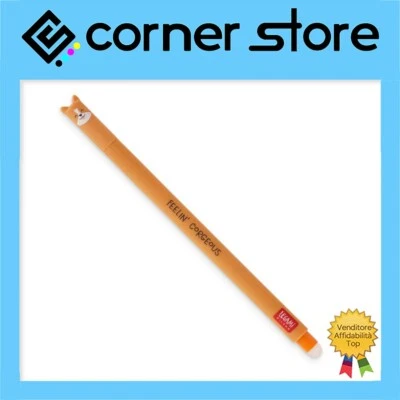 Legami - Penna Cancellabile -Penne Cancellabili - Penna Gel - Refill Nero -Cane