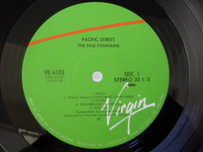 25%OFF The Pale Fountains Pacific Street Virgin VIL-6103 Japan