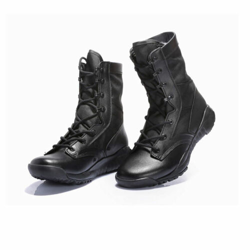 Hombres Mujeres Tácticas Combate Puntera de Acero Botas de Trabajo Transpirables Exterior Escalada Zapatos - Imagen 1 de 13