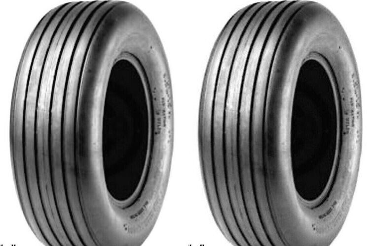 TWO 11L-15 IMPLEMENT EQUIPMENT TIRE TIRES 8 PLY RATED HEAVY DUTY I-1 TUBE TYPE