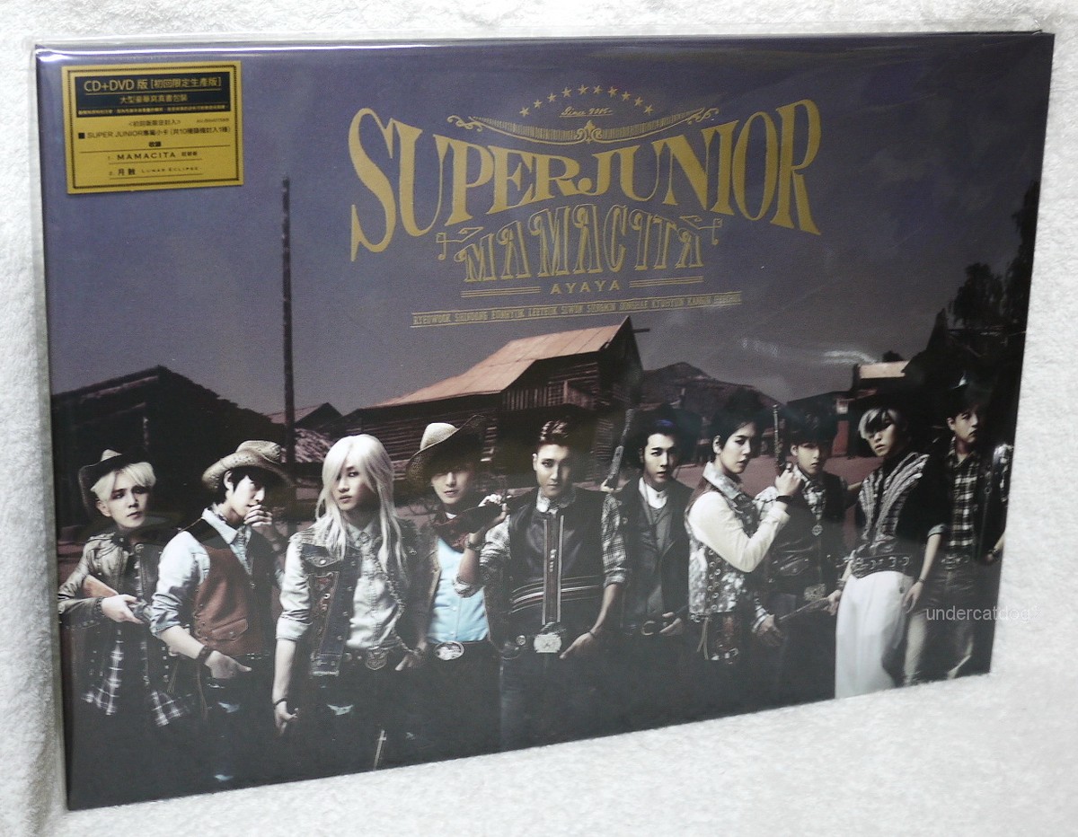 Super Junior MAMACITA AYAYA Taiwan Ltd CD+DVD+Card (A3 King size