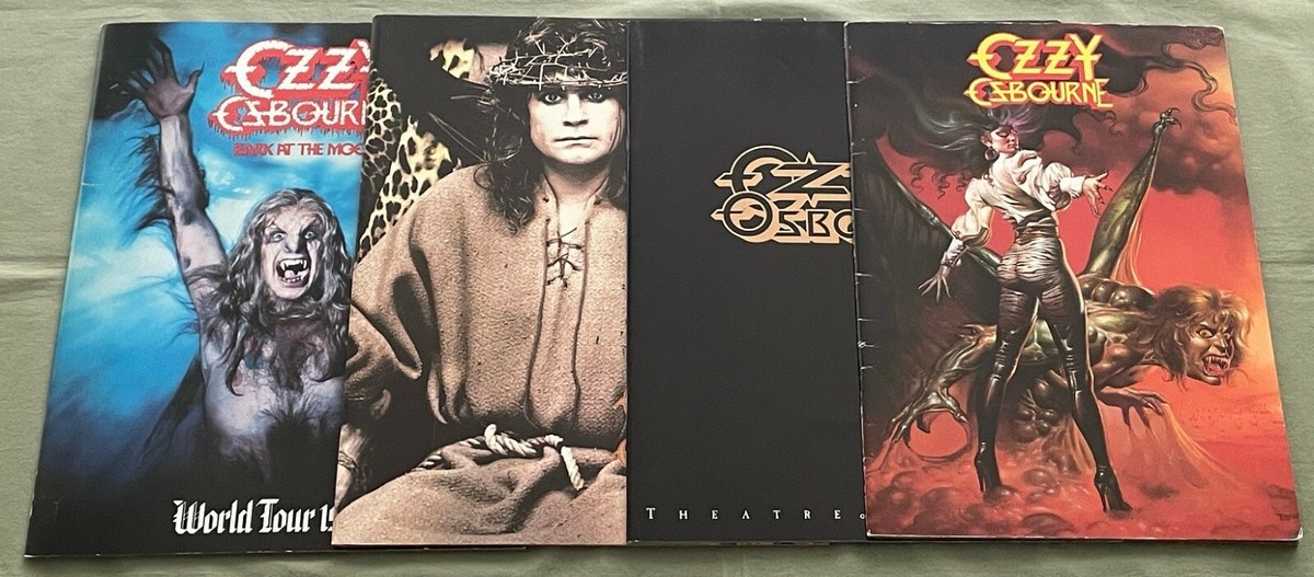 SET of 4! Ozzy Osbourne JAPAN TOUR BOOK x 4 BLACK SABBATH $0