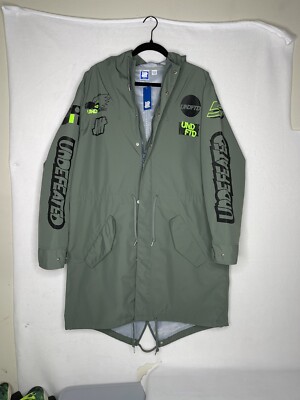 Undefeated Sports Electric Fishtail Jacket Mods Green Men's Size Medium New/Tags