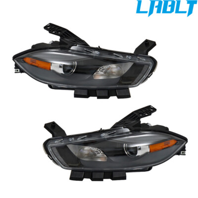 LABLT Right&Left Side Headlights Headlamps Halogen For 2013-2016 Dodge Dart