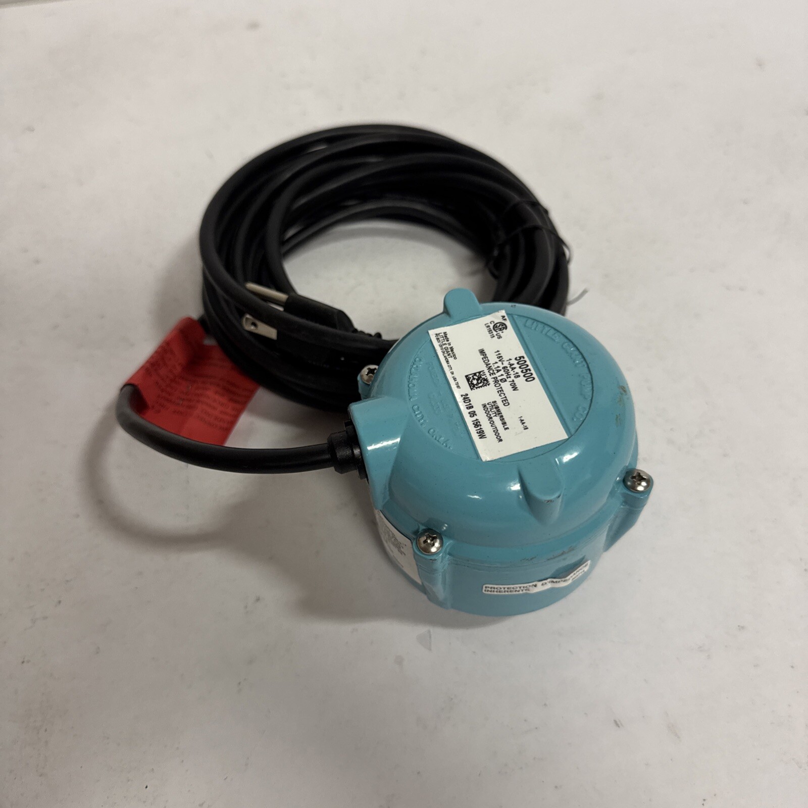 Pump, Submersible, Little Giant, 170 GPH, 70W, 18' Cord