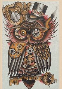 Owl Cross Stitch Chart