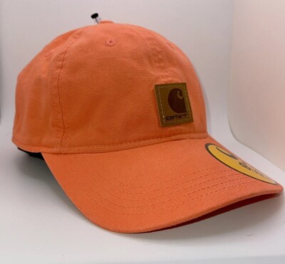 帽子 ambient Pigment Dyed Logo Cap Coral OVY Carhartt Canvas Logo Patch Electric Coral Strapback Hat Cap New