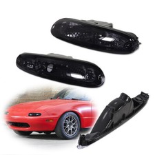 For 1990-97 Mazda Mx-5 Miata Smoked Driver Passenger Turn Signal Lights Housings