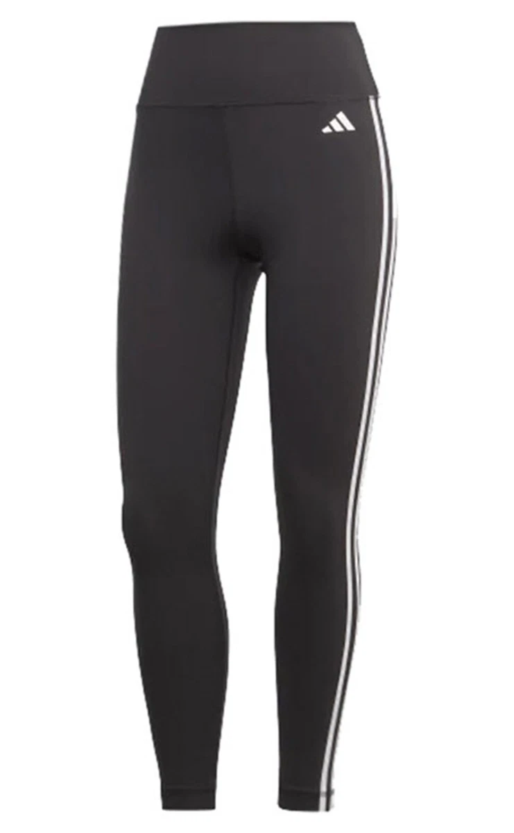 Adidas Women Essentials Stripe 7/8 Tight Pants Black Training Yoga Pant  HT5438