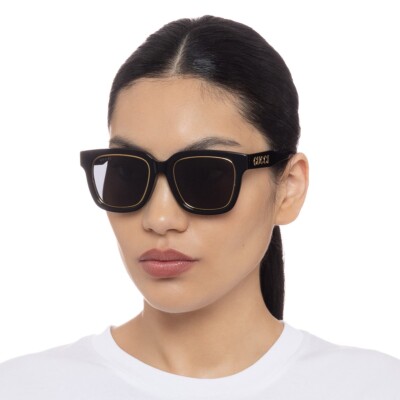 NEW!!! GUCCI Sunglasses GG1136SA 001 Authentic New GUCCI GG1136SA 001 Black/Grey 52-21-150 Sunglasses | eBay main image 2
