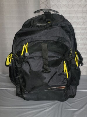 Mossimo transport series rolling back pack Black And Yellow