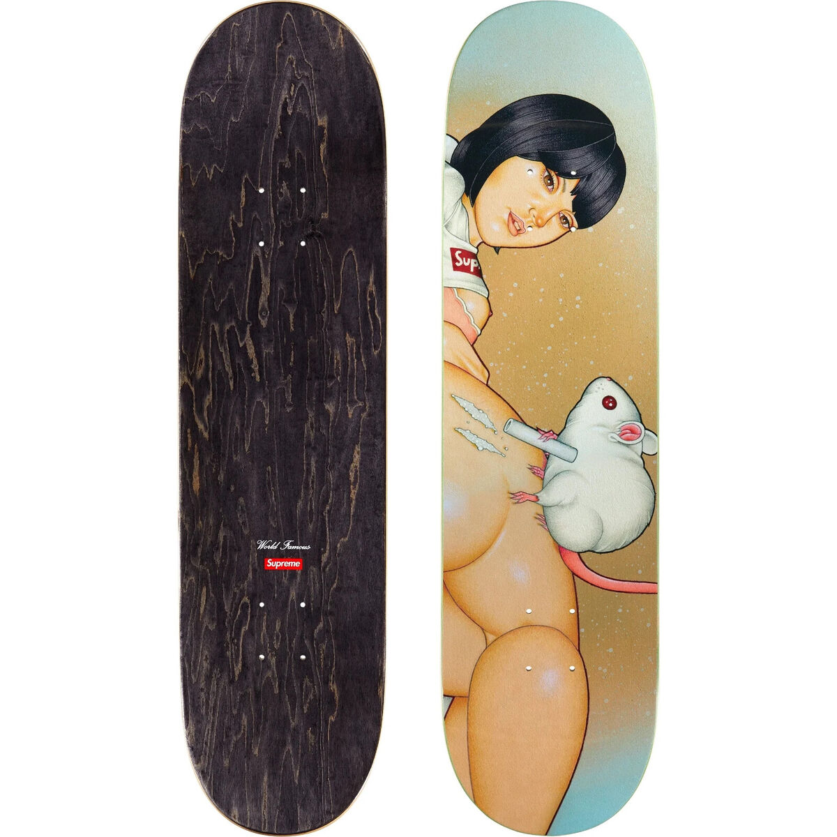 Supreme Girls Skateboard Blue & Pink Bundle FW25 Deck IN