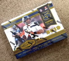 2019 PANINI PLATES & PATCHES FOOTBALL HOBBY BOX 1 AU / 1 MEMORABILIA MURRAY RC