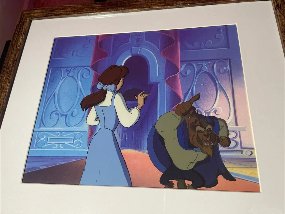 Beauty and the beast Animation Cel Walt Disney Movie Production Art Vintage  X1 - Image 3 of 4