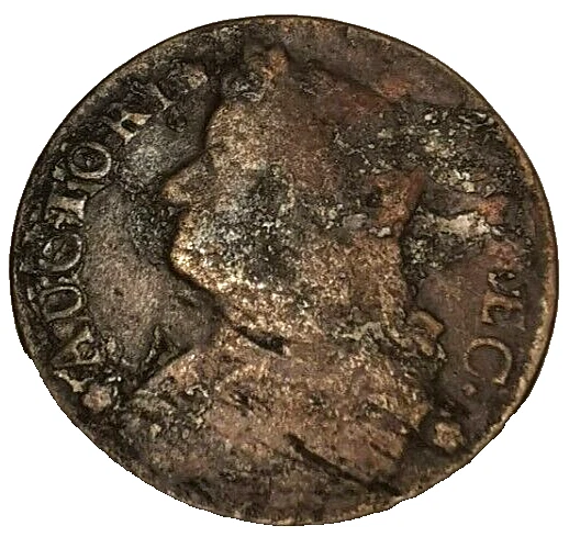 Moneda Cooper de 1/2 centavo Connecticut de Estados Unidos 1788 "busto drapeado izquierdo" M15,1-L.1 R3 Foto 3 de 4