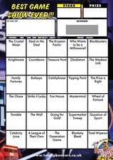 Game Show Fundraising Scratch Cards - 30 Square - A6 - 10 Pack - TB0106