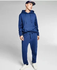 And Now This Men Fleece Jogger Sweatpant Navy Size XL 1210