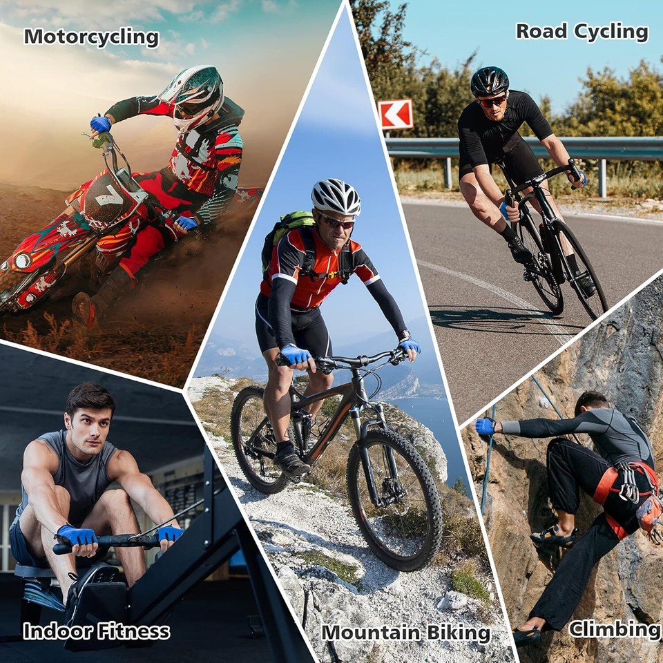 AKASO Cycling Bike Gloves Half Finger Shockproof MTB Mountain Bicycle