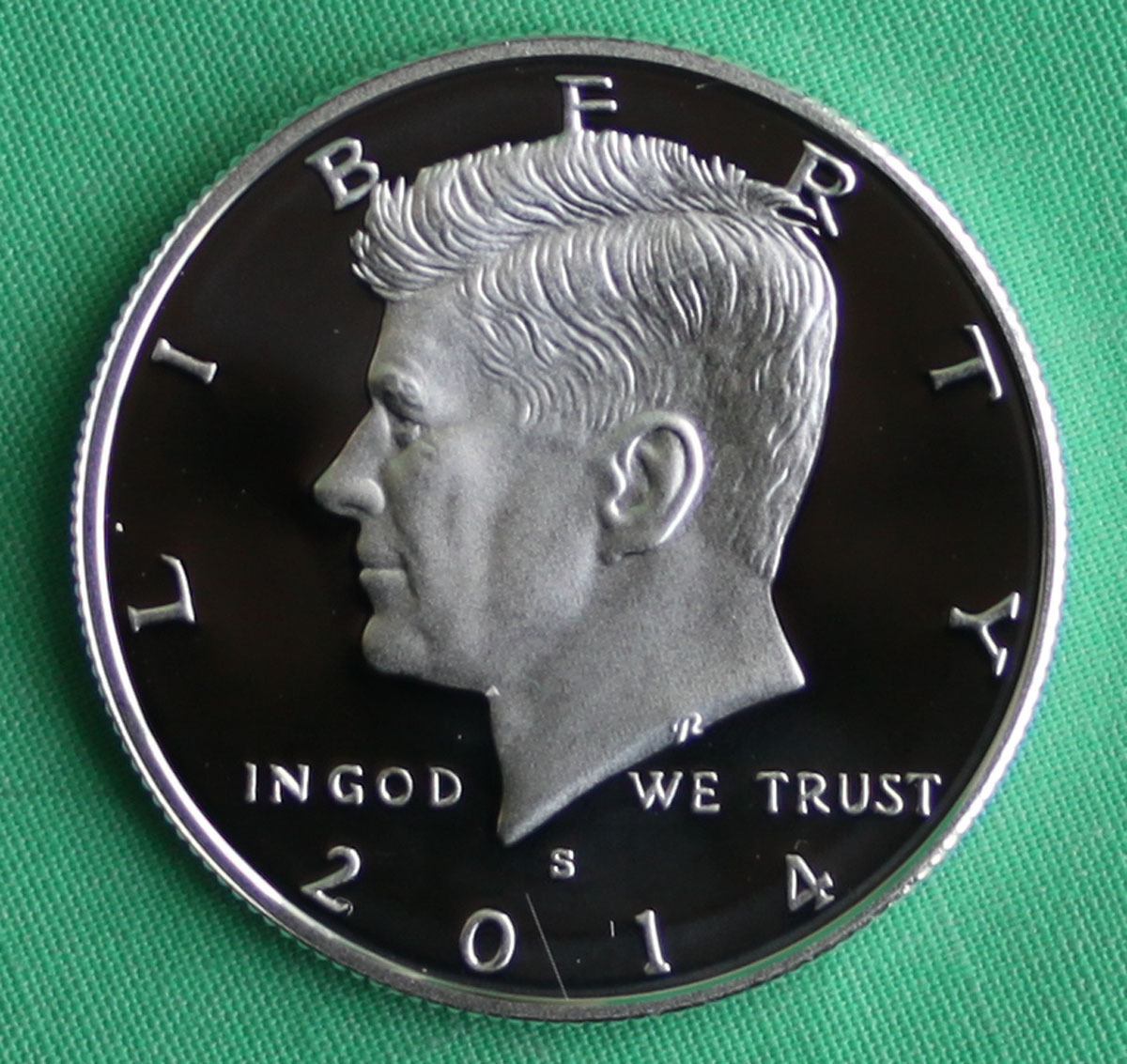 2014 S Proof SILVER Kennedy Half Dollar Coin 50 Cent JFK from US