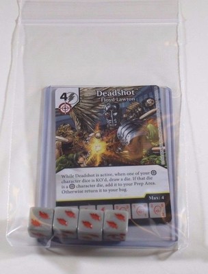 DC Dice Masters Green Arrow Flash * DEADSHOT * Set RARE Uncommon CUR + 4 DICE 