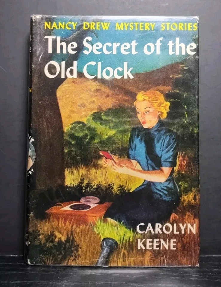 Nancy Drew #1 Secret of the Old Clock (1930) HC w/ COA Movie Display - Image 3 of 4
