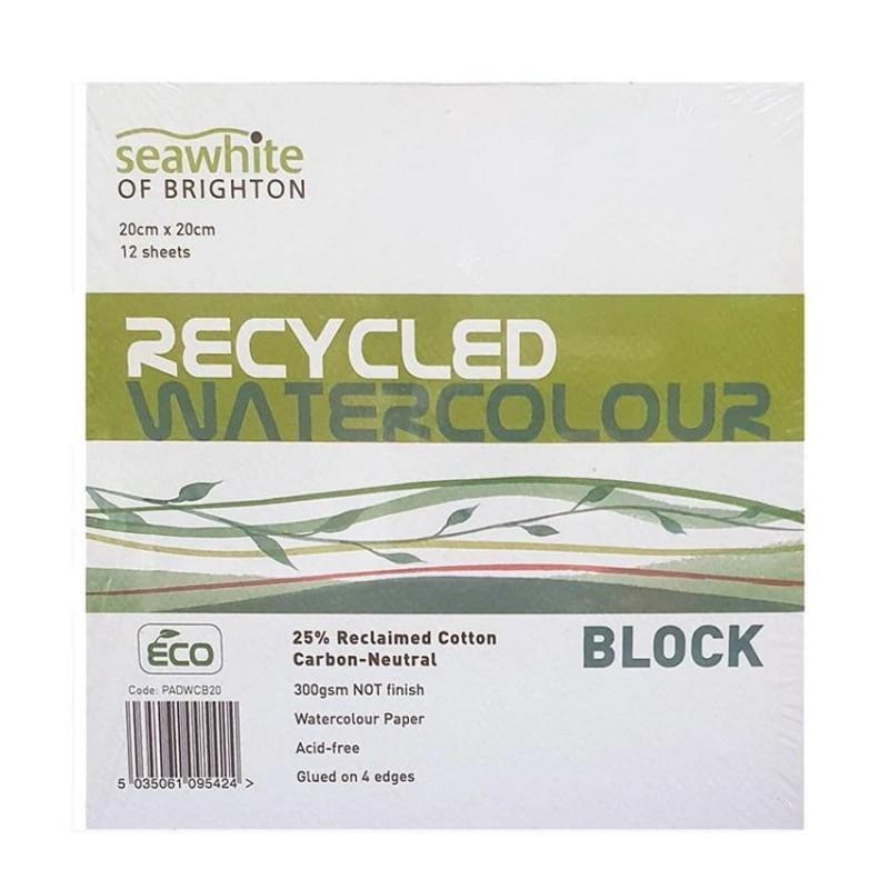 Seawhite Recycled 300gsm Watercolour Block (20 x 20cm)