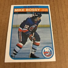 1982 O-Pee-Chee MIKE BOSSY HOF #199 Islanders Hockey Card (f1)