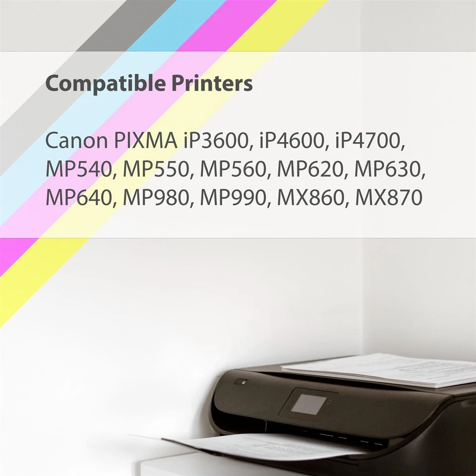 4 Cyan Ink Cartridges for Canon PIXMA iP4700 MP560 MP640 MX860 - Image 3 of 4