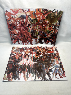Marvel Alex Ross connecting cover Avengers line-up (Avengers, Avengers INC)