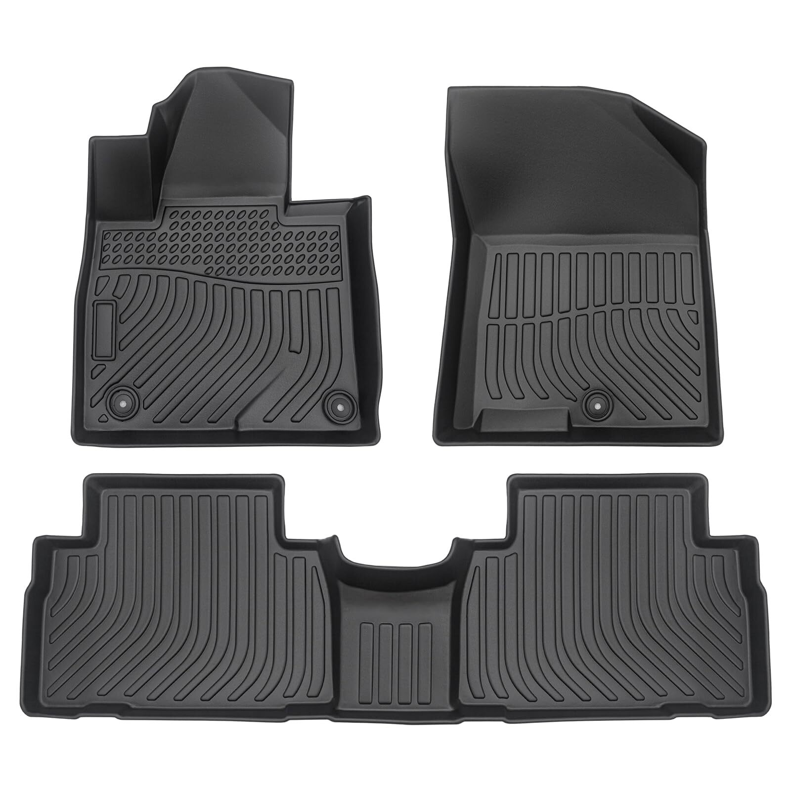 19-20 Hyundai Santa Fe All-Weather TPE Rubber Floor Mats - US Made  