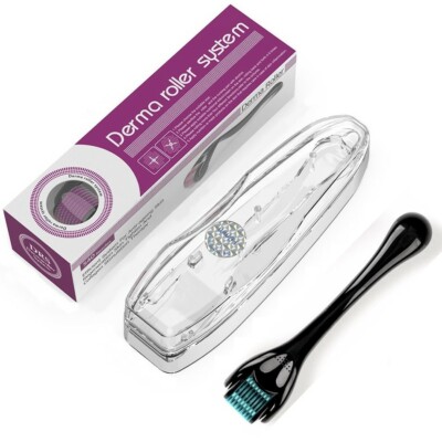 Dermaroller Derma Roller 540 Titan Mikronadel TÜRKIS Massage 0,5 - 1,5 mm