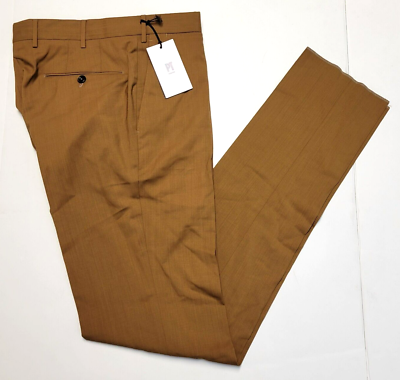 $475 New PT TORINO Super 130s Wool Dress Pants Men 32 Slim Fit 