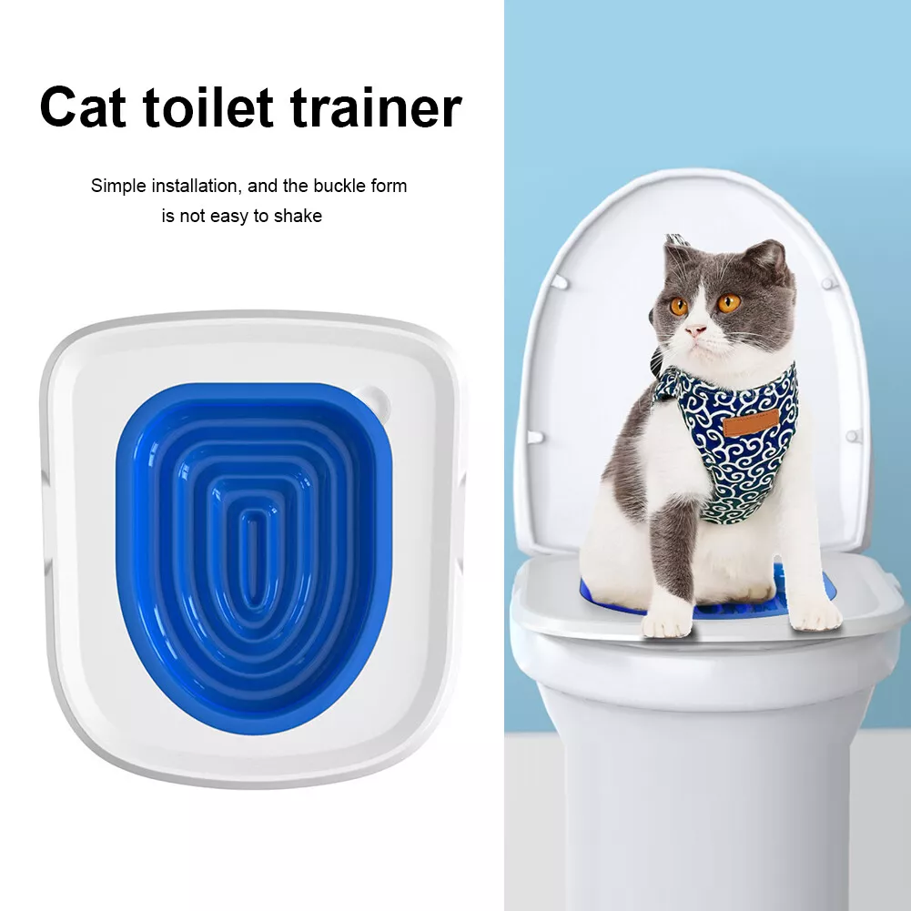 Universal Cat Toilet Training Reusable Plastic Kitten Litter Box Pet  Accessories