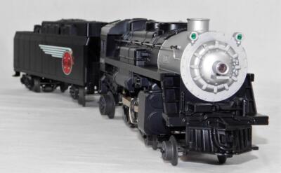 Lionel Santa Fe Railroad Steam Engine 4-4-2 & tenderSmoke Rev whstle diecst ATSF