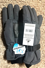 Grand Sierra Winter Gloves 3M Thinsulate Waterproof Gray Size Mens L NEW
