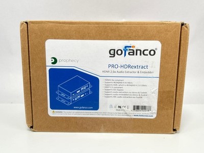 gofanco 4K HDMI Audio Extractor Embedder HDR ARC SPDIF 3.5mm 18Gbps PRO