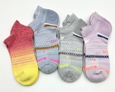 Bombas Women's All performances Ankle Socks 4 pairs Size Med 4 Color Mix
