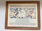 Vintage illustration of teddy bears & children's bedtime prayer framed nursery — photo 1