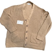 Old Navy Shaker Stitch Cardigan Sweater Men  s XL NWT Rustic Brown Heather