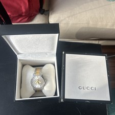 Gucci G-Timeless SWISS Quartz Bee Dial Two Tone Stainless Steel Watch YA1264131