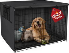 Explore Land Dog Crate Cover Heavy Duty Polyester Pet Kennel Sunshade Universal