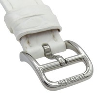 HERMES Cape Cod Watch CC1.210C Quartz Mother Of Pearl Diamond Dial Steel Leather 10