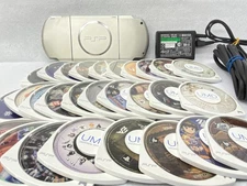 TESTED SONY PSP 3000 SILVER Console + Charger + battery + 3 game Region free 4GB