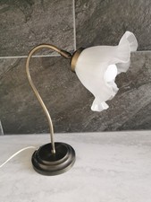 Lampada da tavolo Ikea Kuplett vintage 1995 paralume vetro bianco smerigliato funzionante ottime condizioni rara