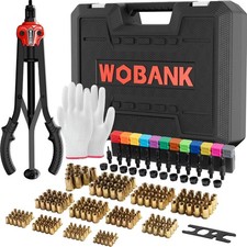 Rivet Nut Tool, 16" Heavy Duty Rivnut Tool Kit with 12PCS Metric/SAE Mandrels...