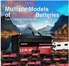 12V 100Ah 200Ah 300Ah 400Ah 600Ah LiFePO4 Lithium Battery BMS For RVS Off-Grid
