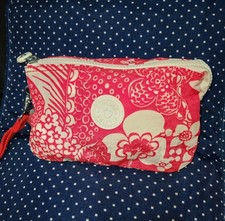 Kipling XLarge Creativity Pouch RRP£39 Hot Pink White Floral Print Baby Monkey